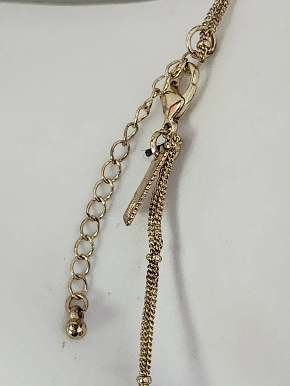 INC International Concepts Gold Tone Circular Crystal Pendant Tassel Necklace